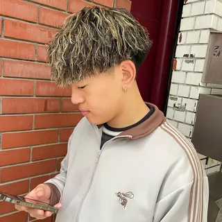 ミディアム カラー パーマ メンズ 【柏メンズパーマ職人 】店長　KAZUMAのヘアスタイル