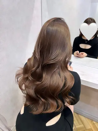 ロング カラー ヘアアレンジ 🩷韓国ヘア/ヨシン モリ🩷Maikaのヘアスタイル
