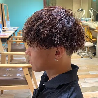 ショート パーマ メンズ メンズパーマ&メンズ 縮毛矯正/平野/渋谷のヘアスタイル
