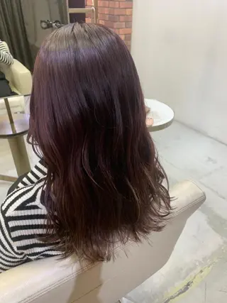 セミロング カラー 🫧nari🫧 谷町 大阪のヘアスタイル
