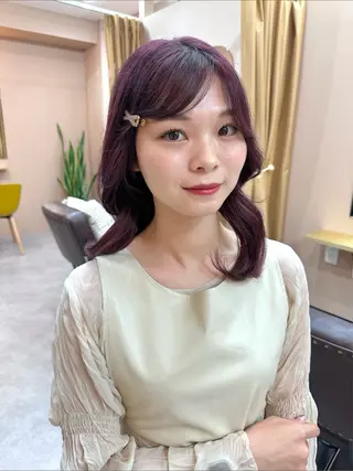 セミロング Ayaka🩰🎀 ガーリー/暖色♡のヘアスタイル