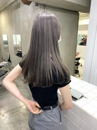 セミロング カラー ヘアアレンジ メンズ ササキカズマ〻透明感 〻色落ち〻赤み消しのヘアスタイル