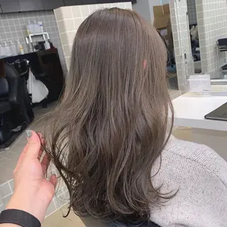 セミロング カラー 美髪矯正/透明感カラ ー🫧YUUKI🫧のヘアスタイル