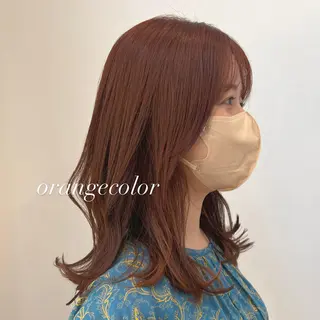 ミディアム カラー パーマ 🦭era shiori🦭のヘアスタイル