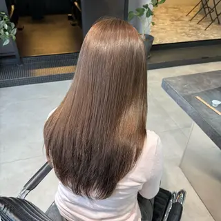 セミロング あおい/透明感 /ハイトーンのヘアスタイル