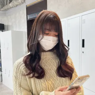 ロング カラー JUNSHIN🦋 ヘアセット／カラーのヘアスタイル