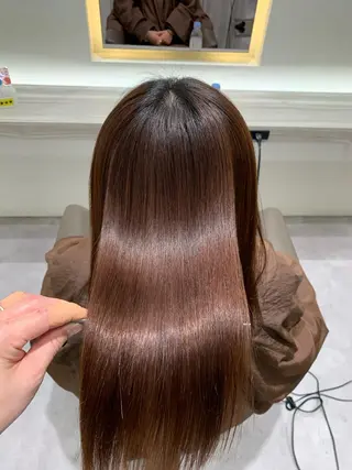 セミロング 縮毛矯正/髪質改善 EARTH髙橋のヘアスタイル