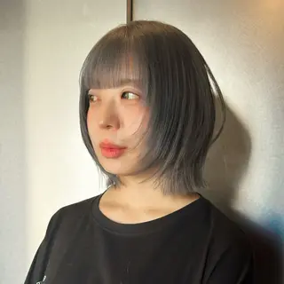 ミディアム カラー 柔め透明感血色カラー 暖色/レイヤー/ゆいのヘアスタイル