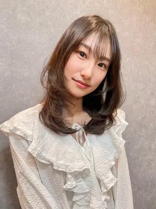 セミロング カラー ツヤ美髪💐 髪質改善/高山愛来のヘアスタイル