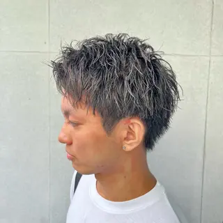 ショート カラー パーマ ヘアアレンジ メンズ メンズ特化 美容師かずまのヘアスタイル