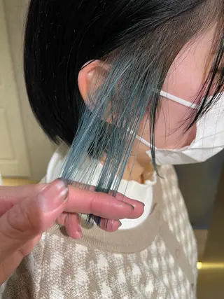 カラー 永田 優希のヘアスタイル