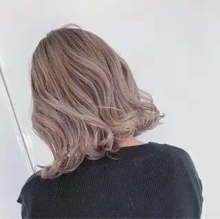 ミディアム ブリーチ.バレイヤー ジュ.REAL心斎橋のヘアスタイル