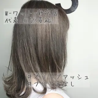 ミディアム カラー パーマ ヘアアレンジ メンズ キッズ ネイル マツエク・マツパ 🫧代表/新宿駅近/ 限定価格🫧田辺貴裕のヘアスタイル
