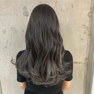 セミロング hoNua. 栄/透明感カラーのヘアスタイル