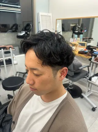 パーマ メンズ はらゆか🦄レディー スカット🧸のヘアスタイル