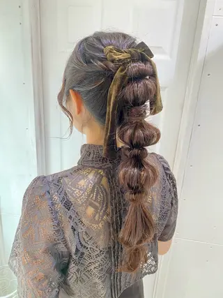 ヘアアレンジ uros.中目黒 moekaのヘアスタイル