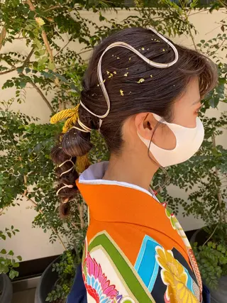 ロング 勝野 麻美のヘアスタイル