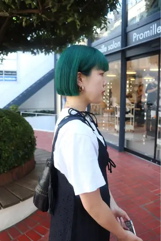 ショート カラー ヘアアレンジ ✰︎ MiｰMi ✰︎のヘアスタイル