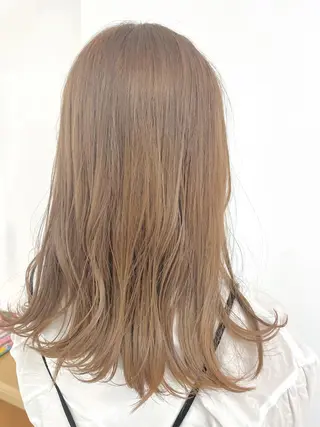 ロング カラー 福田千尋/インナー カラー/縮毛矯正のヘアスタイル