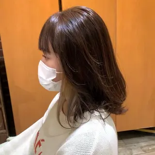 ミディアム カラー メンズパーマ&メンズ 縮毛矯正/平野/渋谷のヘアスタイル