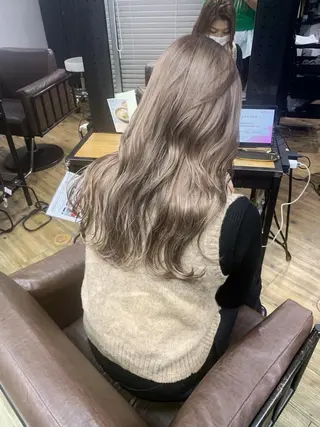 ロング カラー ARCANAブリーチ ダブルカラー🌟原宿のヘアスタイル