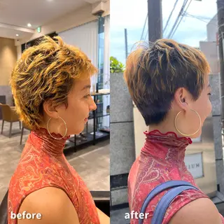 ショート カット/パーマ たるみことりのヘアスタイル
