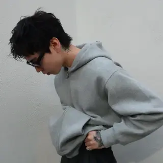 メンズ Wカラー/ボブ/ カット /Rinoのヘアスタイル