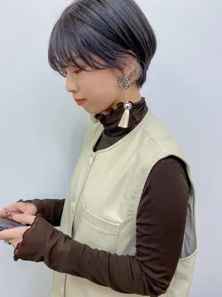 ショート カラー ボブ特化美容師/ ボブパーマ/ミツイのヘアスタイル