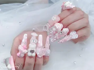 ネイル MoMoA Nail ネイル長さ出し専門店のネイルデザイン