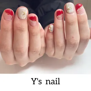 ネイル 手書きが得意🖌️ Y’s  nailのネイルデザイン