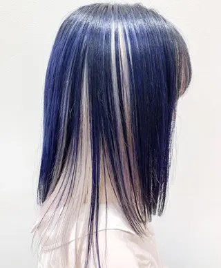 セミロング 🍀ケアブリーチ カラー🍀坂井のヘアスタイル
