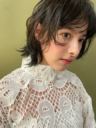 ショート apish パーマ/夏琳🌻のヘアスタイル