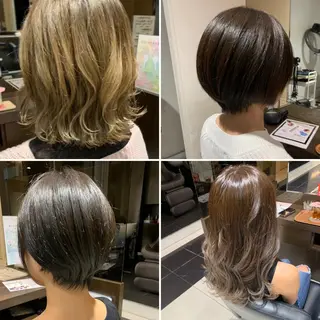 ミディアム カラー CHAINON 近鉄奈良店のヘアスタイル