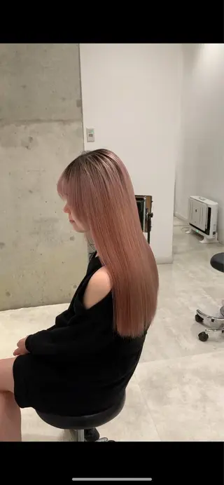 ロング カラー れい🫧 ハイトーン特化のヘアスタイル