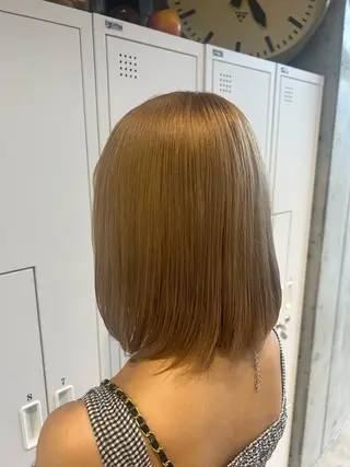 ミディアム カラー 🤡暖色レイヤー 🤡みさきのヘアスタイル