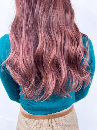 ロング カラー レイヤー暖色カラー 池袋Yamamotoのヘアスタイル