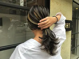 ミディアム カラーモデル募集中 美容室ハピスのヘアスタイル
