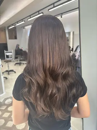ロング ブリーチなしWカラー ヘアセット菜希のヘアスタイル