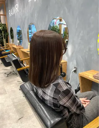 ミディアム カラー 飛澤 太陽のヘアスタイル