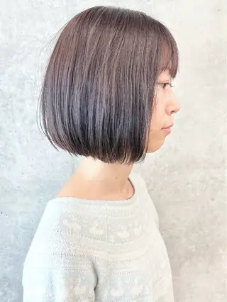 ミディアム ボブ/ゆるふわ ボブパーマ/とういのヘアスタイル