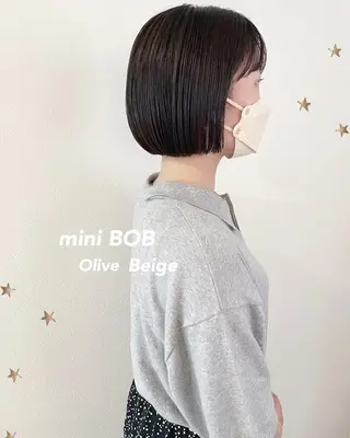 ショート カラー 市川 千夏のヘアスタイル