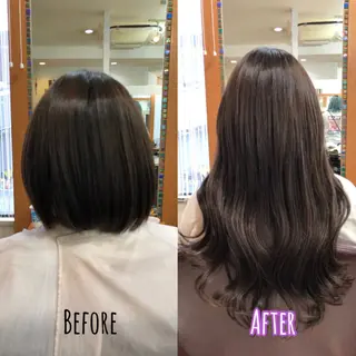 ロング カラー 韓国ヘア🤍髪質改善 🇰🇷AKANEのヘアスタイル