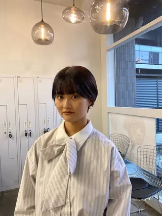 ショート カラー 川角 しなのヘアスタイル