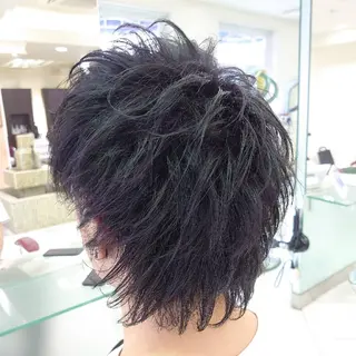 ミディアム ヘアアレンジ メンズ 🐺デザインウルフ / 一ノ瀬 凌🐺のヘアスタイル