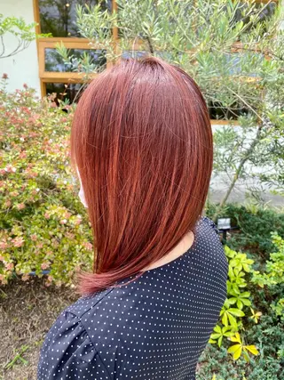 ミディアム カラー INCE HAIR 竹牟礼翔のヘアスタイル