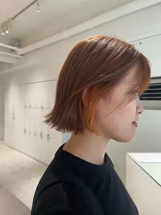 ミディアム カラー Louwe 小島のヘアスタイル