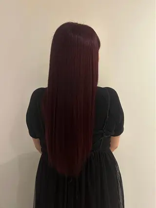 ロング カラー 松本 雪愛のヘアスタイル