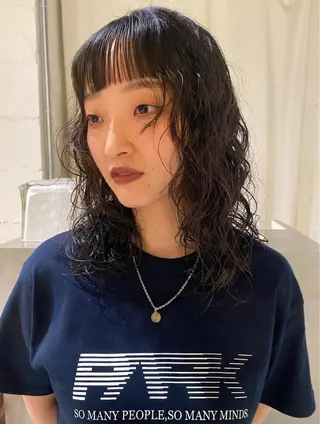 ミディアム PARK　枝元 みうのヘアスタイル