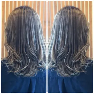 セミロング カラー 小山内 龍一郎 店長のヘアスタイル