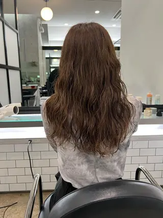 ロング パーマ くせっ毛カット タツヤのヘアスタイル